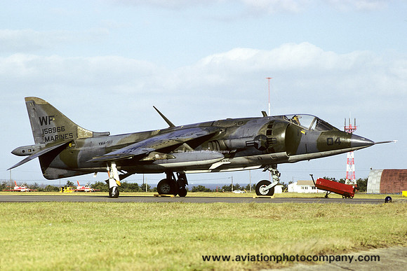 US Marines VMA-513 Hawker Siddeley AV-8A Harrier 158966/WF-04 (1979)
