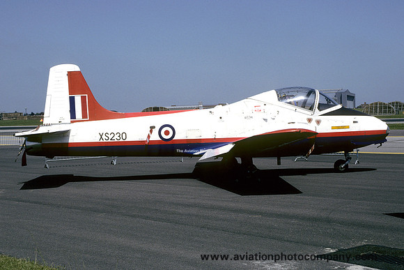 ETPS Hunting Jet Provost T.5 XS230 at IAT Boscombe Down (1992)