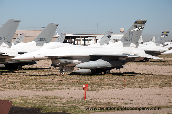 USAF Indiana ANG GD F-16C 86-0234/IN stored at AMARG Davis Monthan (2013)