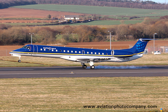 Punto Azul Embraer EMB-145 PR-PSR at Prestwick (2013)