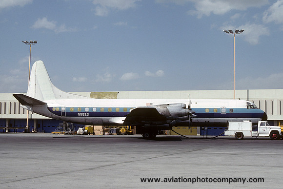 Lockheed Electra N5523 at Atlanta IAP (1978)