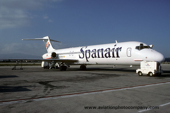 Spanair McDonnell Douglas MD-87 SE-DHG at Palma Mallorca (1997)