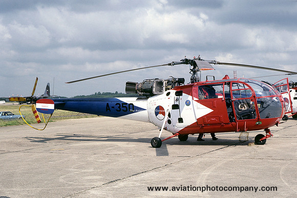 Dutch Air Force Grasshoppers Sud Alouette III A-350 (1981)