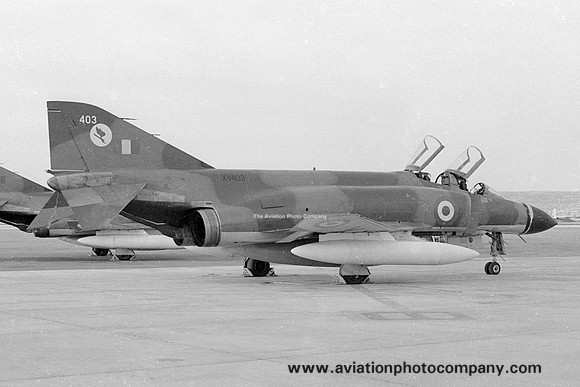 RAF 6 Squadron McDonnell F-4M Phantom FGR.2 XV403 at RAF Luqa (1969)