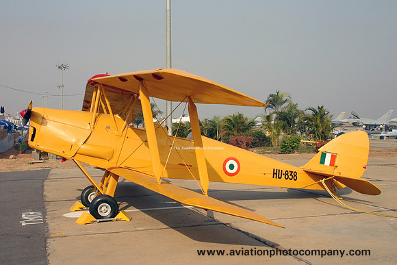 Indian Air Force De Havilland Tiger Moth HU-838 at Aero India (2009)