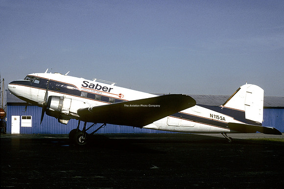 Saber Cargo Airline Douglas C-47 Dakota N115SA (1997)
