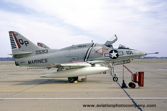 US Marines VMA-124 Douglas A-4L 150593/QP-101 (1974)