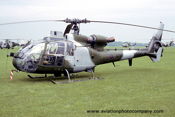 AAC 654 Squadron Westland Gazelle AH.1 XX460 at Middle Wallop (1994)