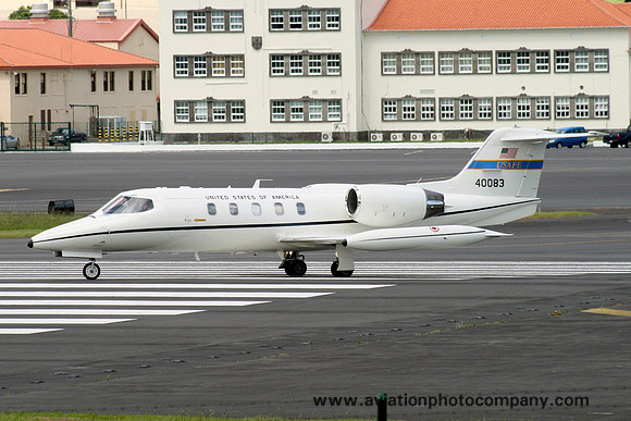 USAF 86 AW 76 AS Learjet C-21A 84-0083 at Lajes (2012)