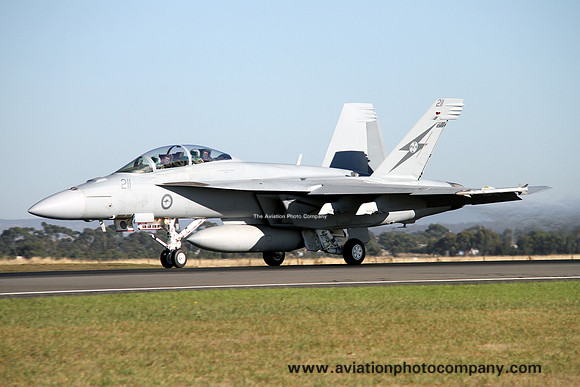 RAAF 1 Squadron McDonnell Douglas F/A-18F A44-211 at RAAF Williamtown (2013)