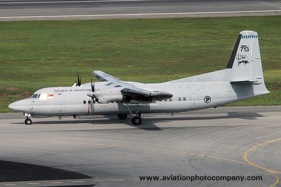 Singapore Air Force 121 Squadron Fokker F-50UTA 713 (2015)