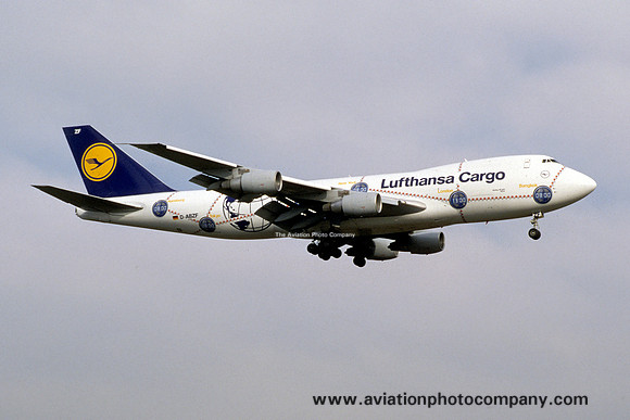Lufthansa Cargo Boeing 747-200F D-ABZF with Service Revolution scheme (1998)