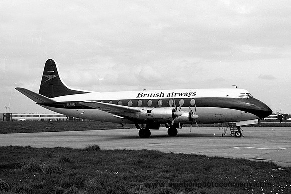 British Airways Vickers Viscount G-AMON (1975)