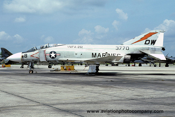 USMC VMFA-251 McDonnell F-4J Phantom 153770/DW-8 (1974)