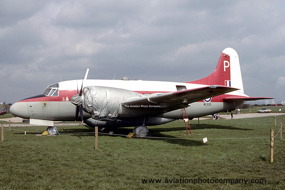 RAF Vickers Varsity T.1 WL626 at the East Midlands Aeropark (1988)