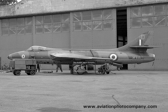 RAF CFS Hawker Hunter F.4 XF935/D at Kemble (1968)