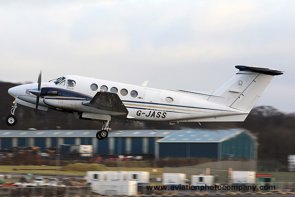 Beech King Air 200 G-JASS at Prestwick (2015)
