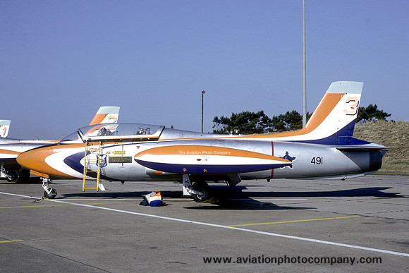 South African Air Force Silver Falcons Macchi MB-326M 491/3 (1987)