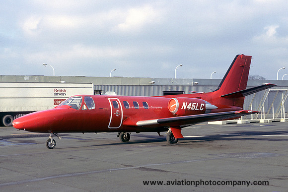 Cessna 500 N45LC at Newcastle (1980)