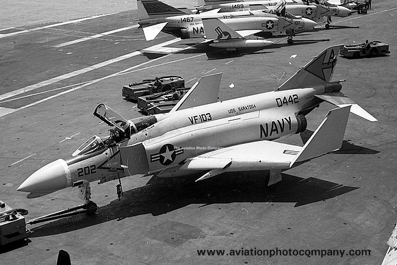 US Navy VF-103 McDonell F-4J Phantom 150442/AC202 onboard USS Saratoga