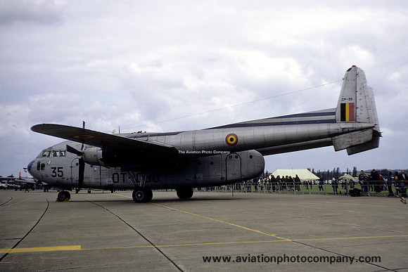 Belgian Air Force 15 Wing Fairchild C-119G CP-35/OT-CBO (1972)