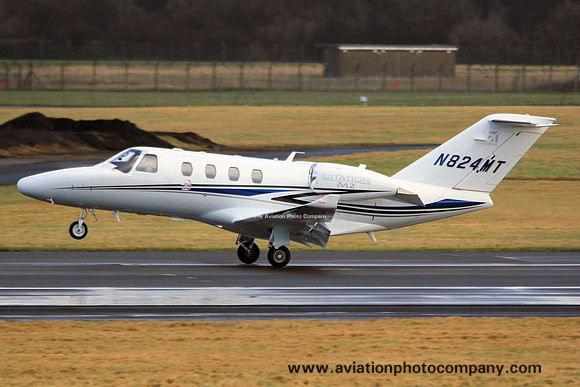 Cessna 525 Citation M2 N824MT at Prestwick (2015)