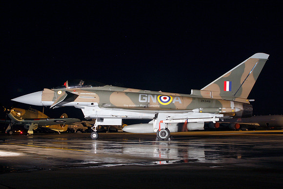 RAF BAE Typhoon FGR.4 ZK349 at RAF Northolt (2015)