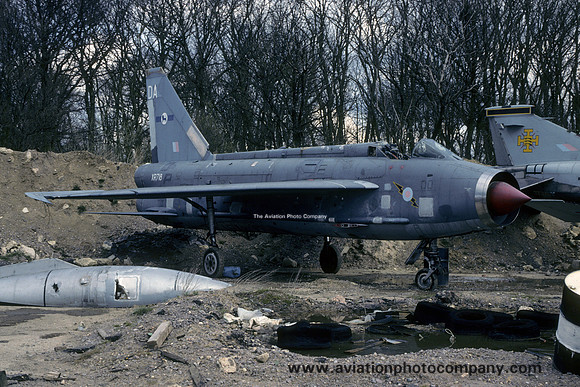 RAF English Electric Lightning F.3 XR718 dumped at RAF Wattisham (1992)