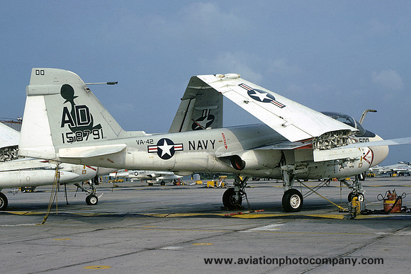 US NAvy VA-42 Grumman A-6E Intruder 158791/AD-500 (1975)
