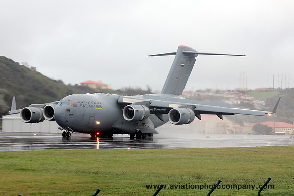 UAE Air Force McDonnell Douglas C-17A 1225 at Lajes (2013)