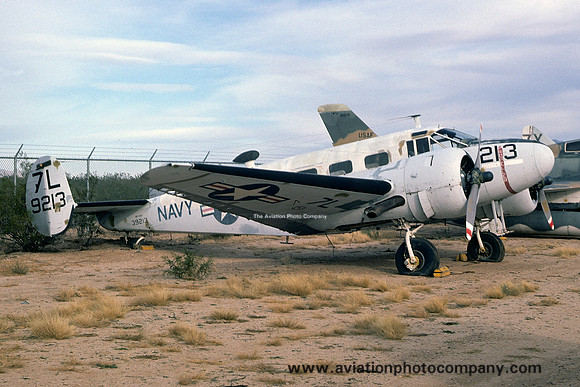 US Navy Beech UC-45J 39213 at the Pima County Museum (1975)