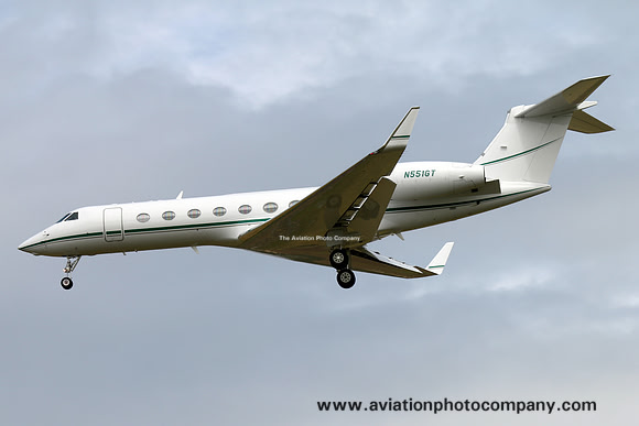 Gulfstream 550 N551GT at Prestwick (2015)