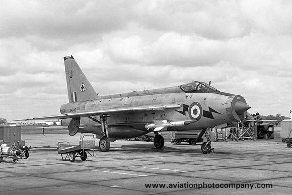 RAF 111 Squadron English Electric Lightning F.3 XP740/J at RAF Wattisham (1968)