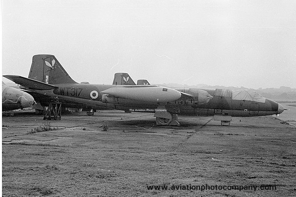 RAF 213 Squadron English Electric Canberra B(I).6 WT317 stored at Samlesbury (1970)