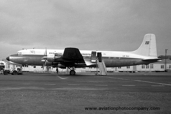 Braathens SAFE Air Transport Douglas DC-6 LN-SUI (1963)