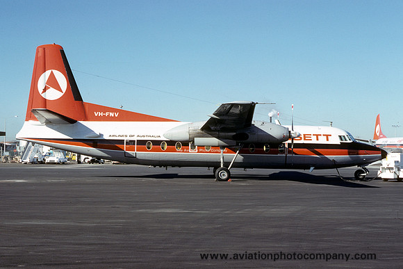 Ansett Fokker F-27 VH-FNV (1981)