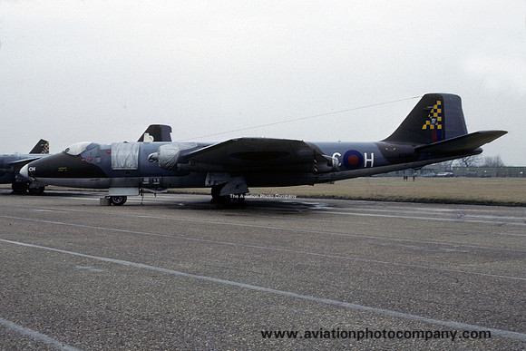 RAF 100 Squadron English Electric Canberra PR.7 WT519/C-H stored at RAF Wyton (1992)
