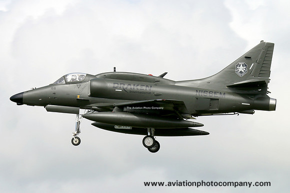 Draken International Douglas A-4M Skyhawk N166EM at Prestwick (2015)
