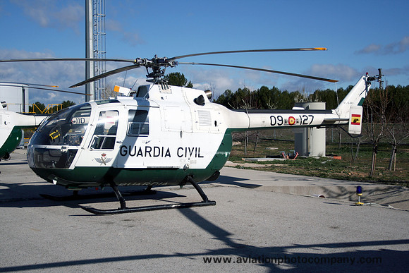 Spanish Guardia Civil MBB Bo105CB HU.15-68/09-127 stored at Torrejon (2013)