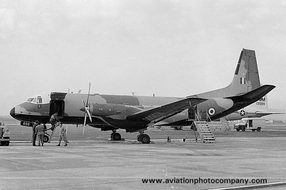 RAF 52 Squadron Avro Andover C.1 XS608 at RAF Luqa (1970)
