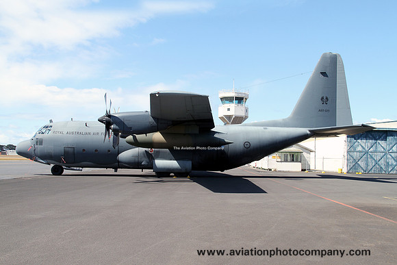 RAAF 37 Squadron Lockheed C-130H Hercules A97-011 at the Avalon Airshow (2013)