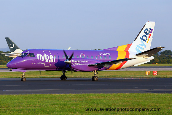 FlyBe/Loganair SAAB 340 G-LGNC at Manchester (2015)