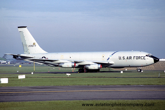 USAF 305 ARW Boeing KC-135A 62-3577 at RAF Mildenhall (1983)