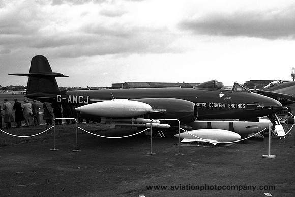 Gloster Meteor G-AMCJ with Rolls Royce Derwent engines