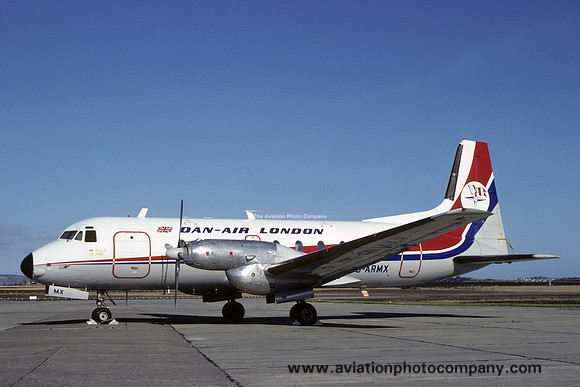 Dan Air Hawker Siddeley HS748 G-ARMX (1982)