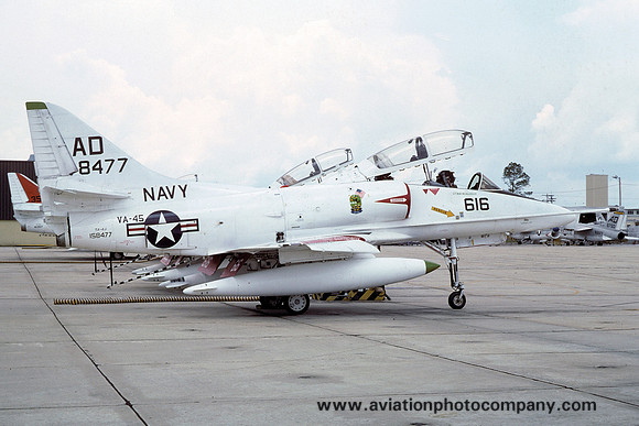 US Navy VA-45 Douglas TA-4J Skyhawk 158477/AD-616 (1976)