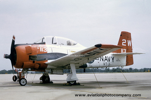 US Navy VT-3 North American T-28B 137771/2W-113 (1973)