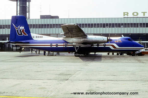 Air UK Handley Page Herald G-BEBB (1980)