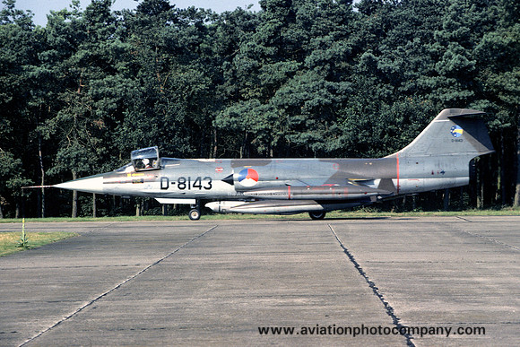 Dutch Air Force 306 Squadron Lockheed F-104G Starfighter D-8143 (1979)