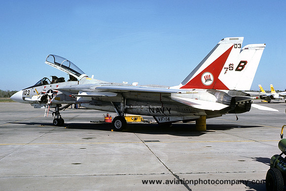 US Navy VF-14 Grumman F-14A Tomcat 159014/AB-103 (1976)